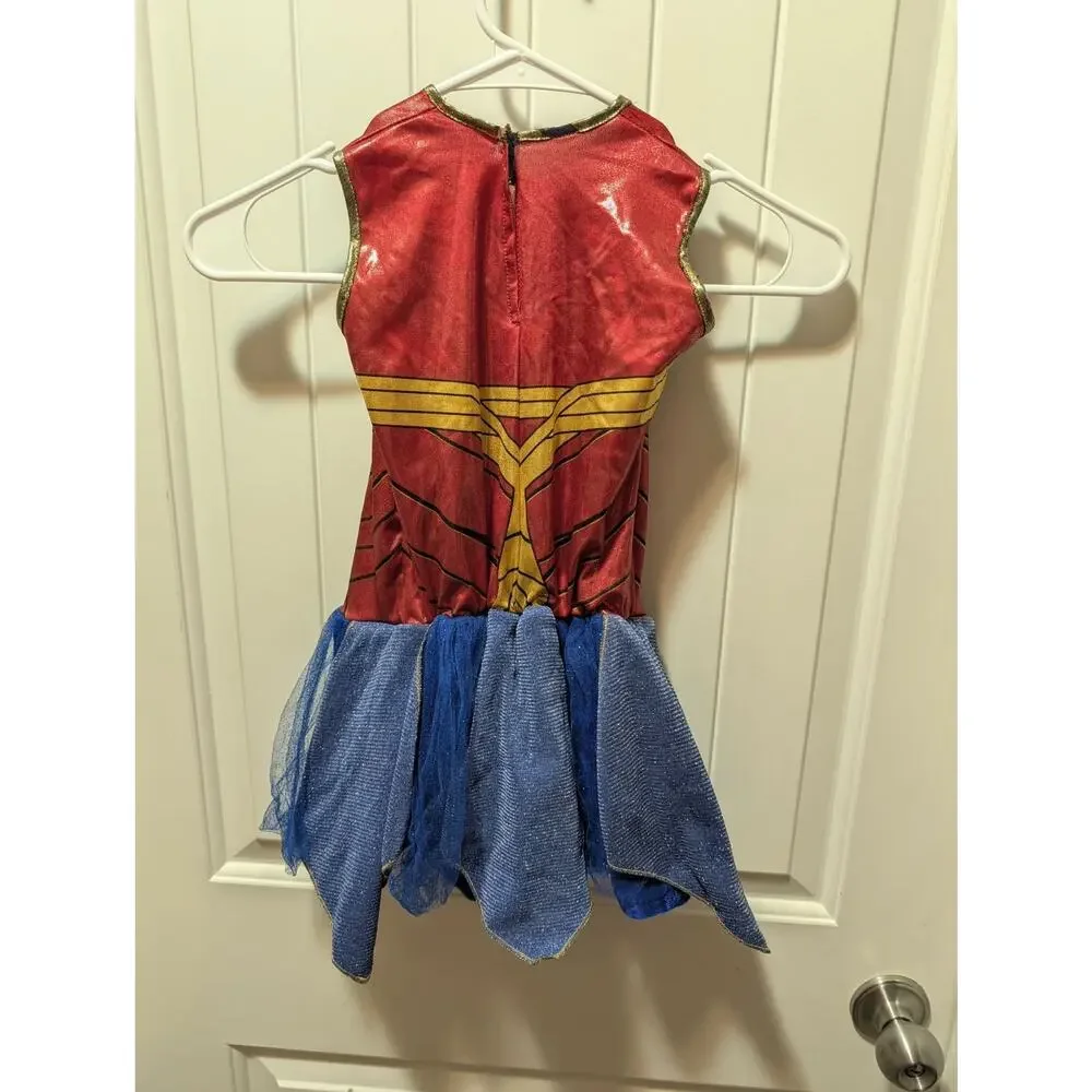 Girls Rubie's DC Comics Wonder Woman Dress Halloween Costume Size S (4-6) - Picture 4 of 9